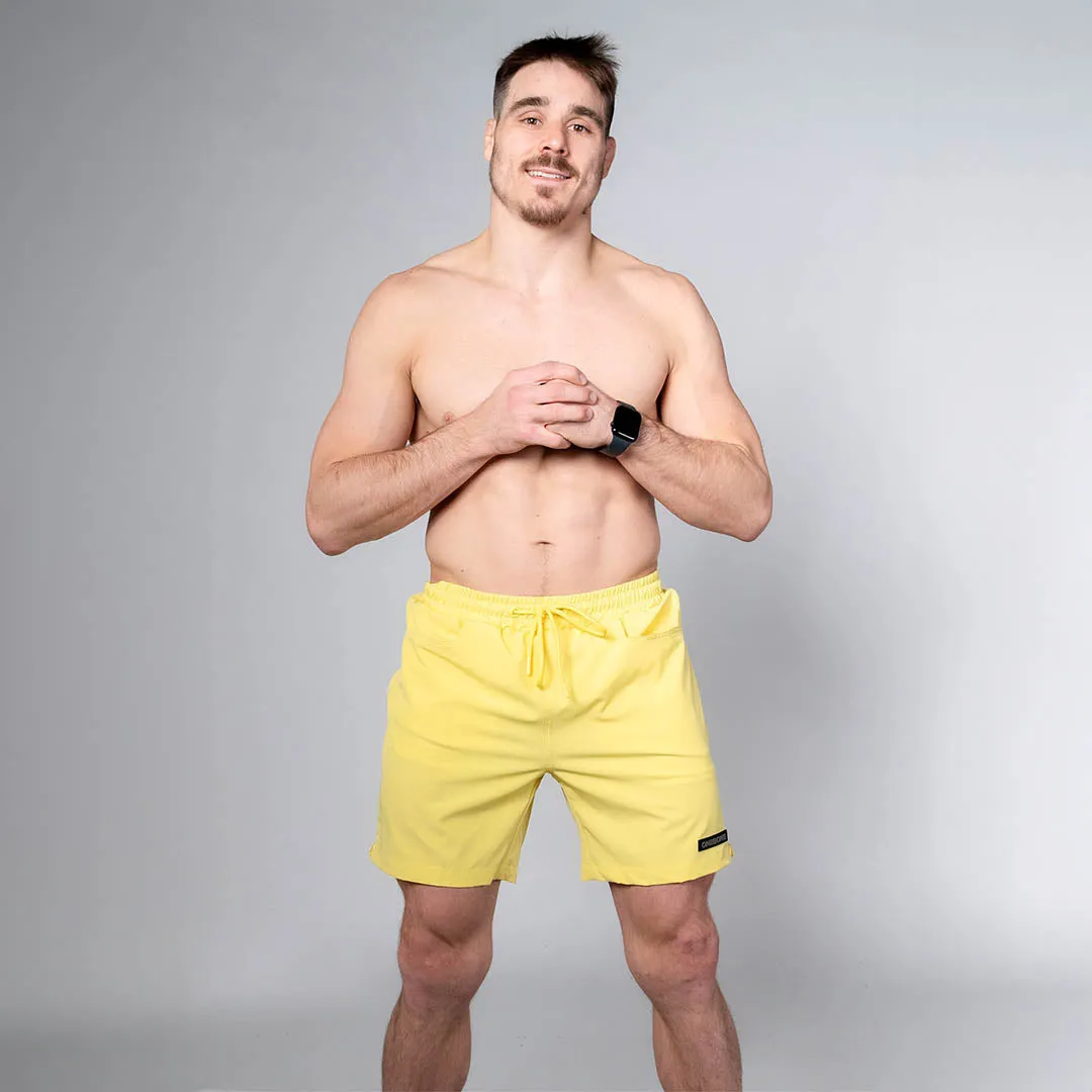 Hybrid Swim Short - Yellow/White Liner sold by One Bone product image thumbnail 2