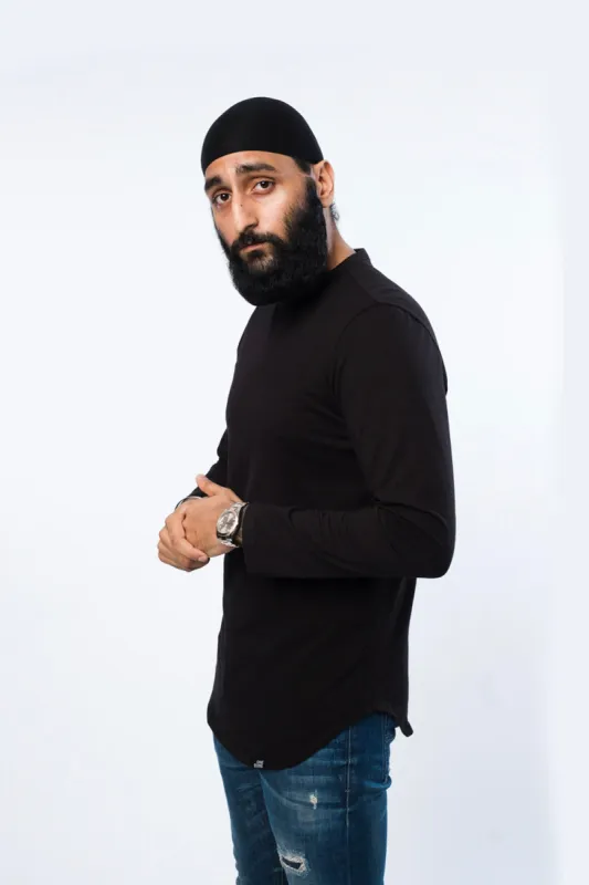 L/S Scoop - Black sold by One Bone