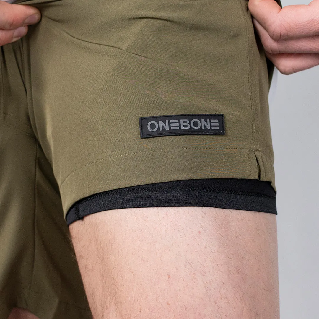 Hybrid Swim Short - Army Green/Black Liner sold by One Bone product image thumbnail 5