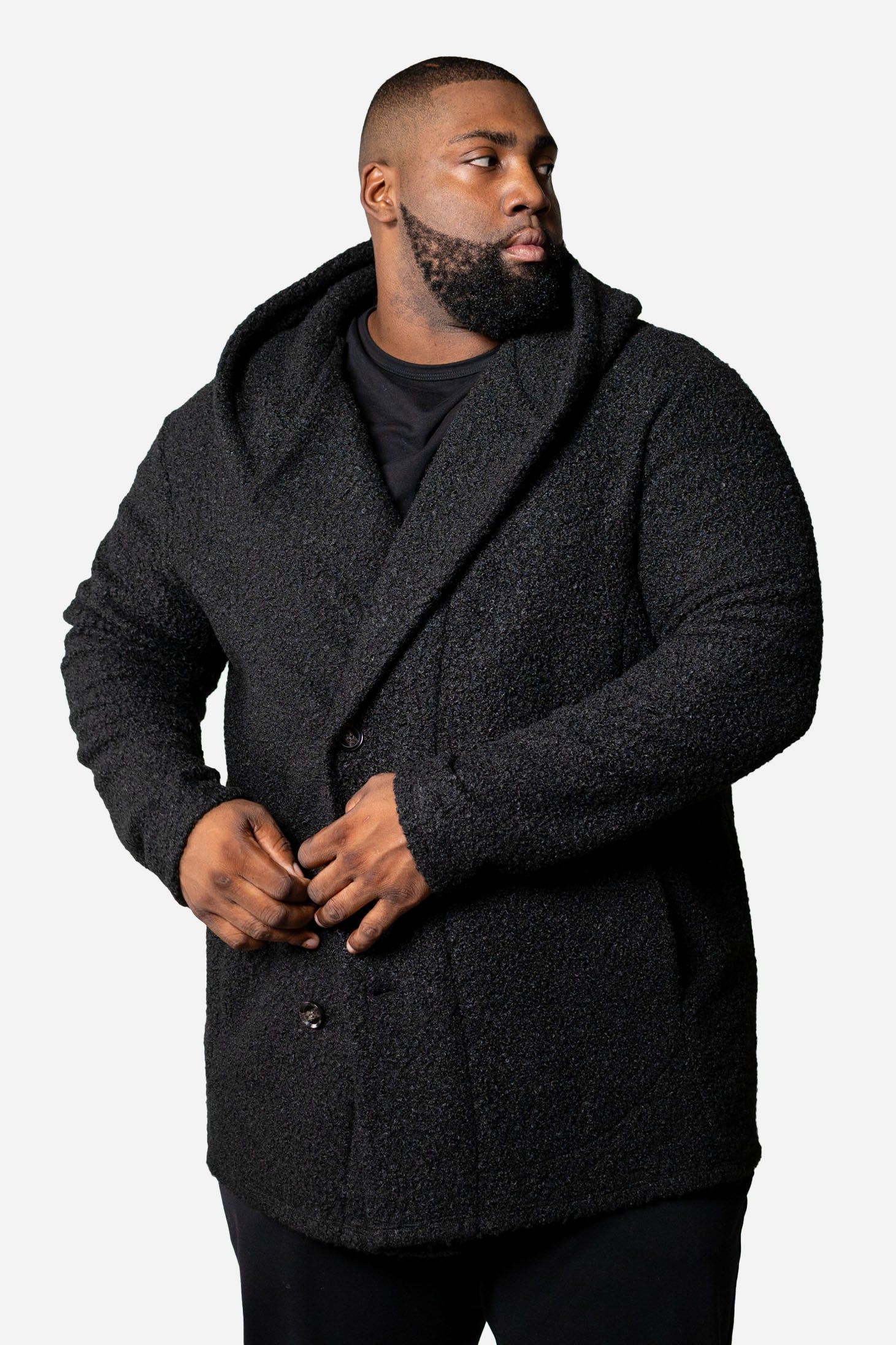 Trench Hoodie - Black sold by One Bone