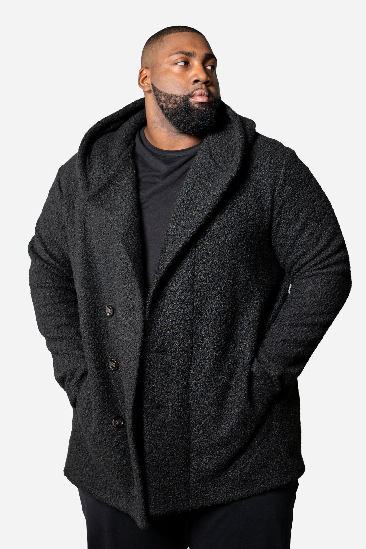 Trench Hoodie - Black sold by One Bone product image thumbnail 3