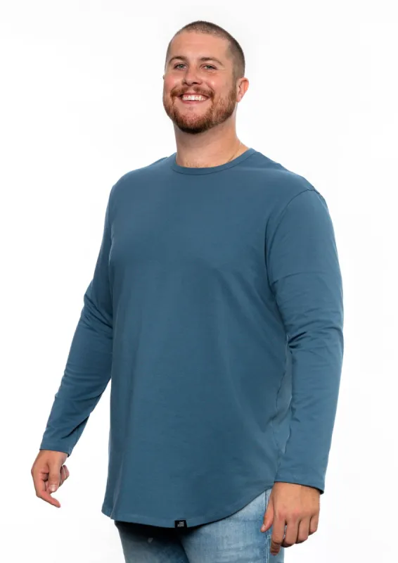 L/S Scoop - Slate Blue sold by One Bone