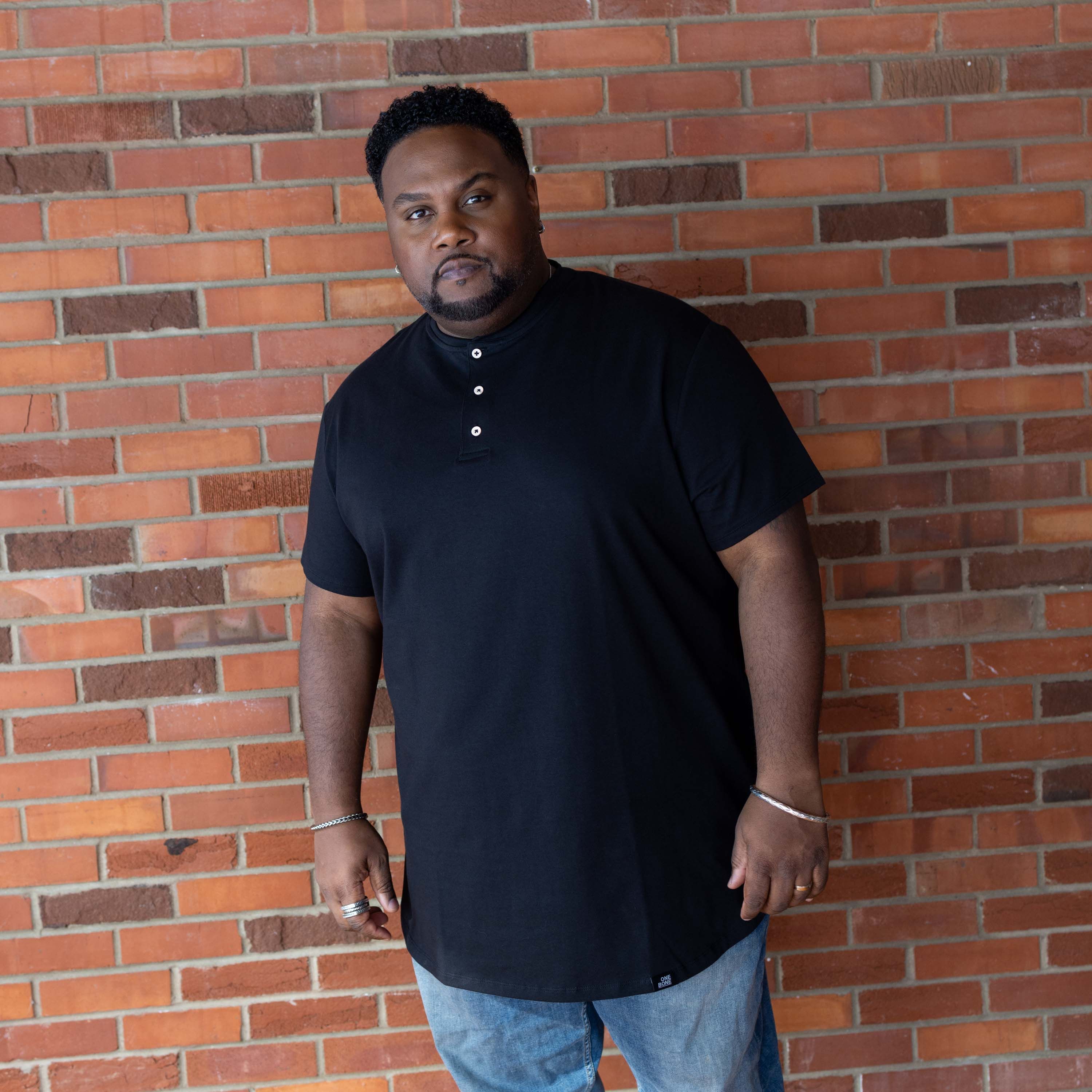 Henley - Black sold by One Bone product image thumbnail 4