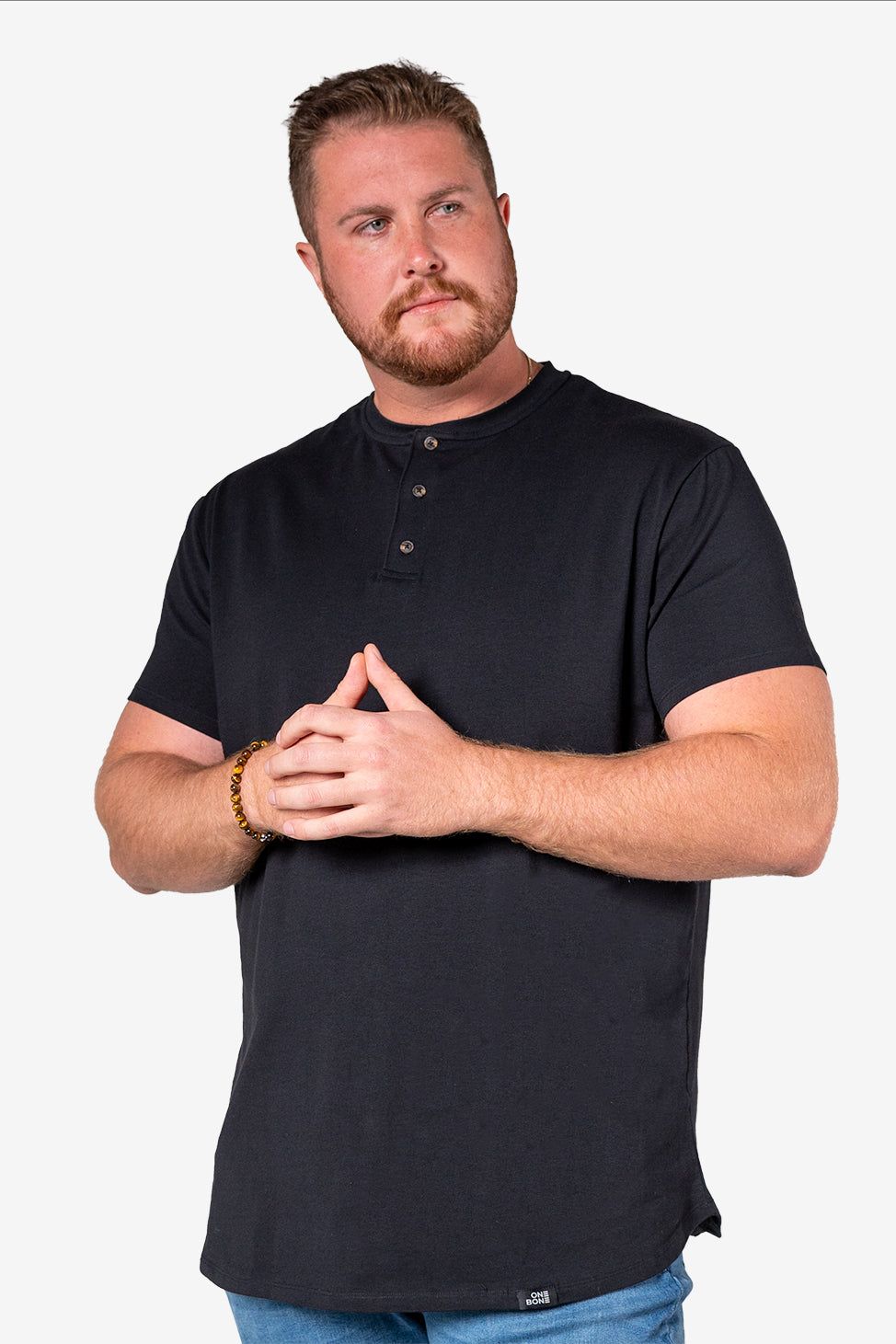Henley - Black sold by One Bone
