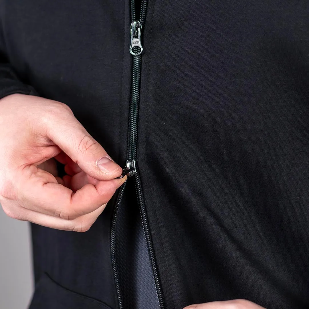 Vic Zip-Up Hoodie - Black sold by One Bone product image thumbnail 2