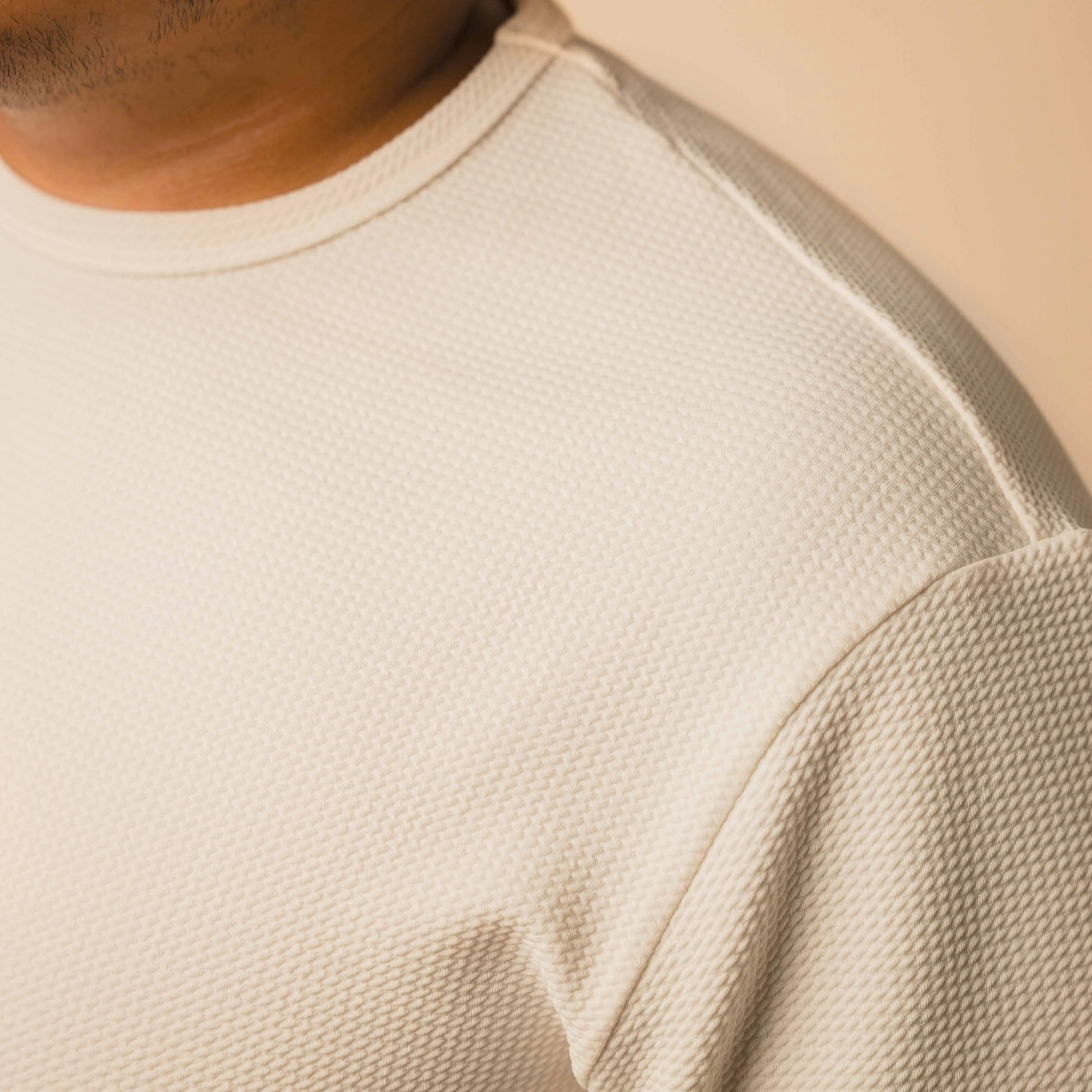 Split Hem Bullet Tee - Off White sold by One Bone product image thumbnail 4