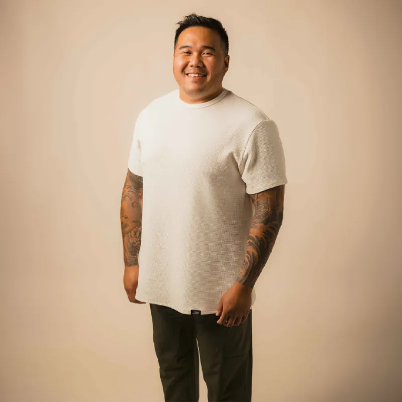 Split Hem Bullet Tee - Off White sold by One Bone