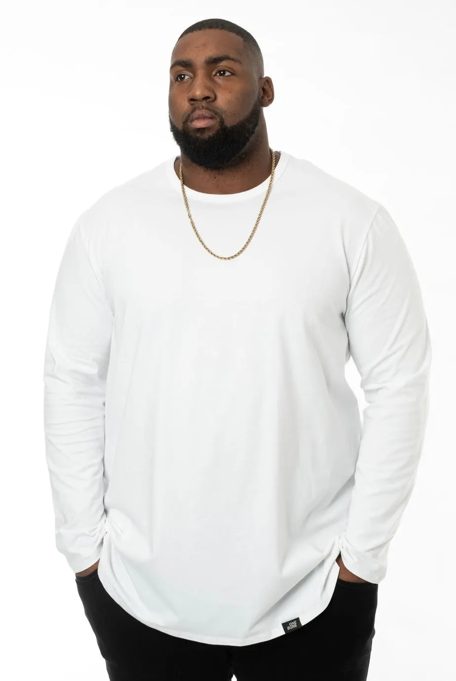 L/S Scoop - White sold by One Bone