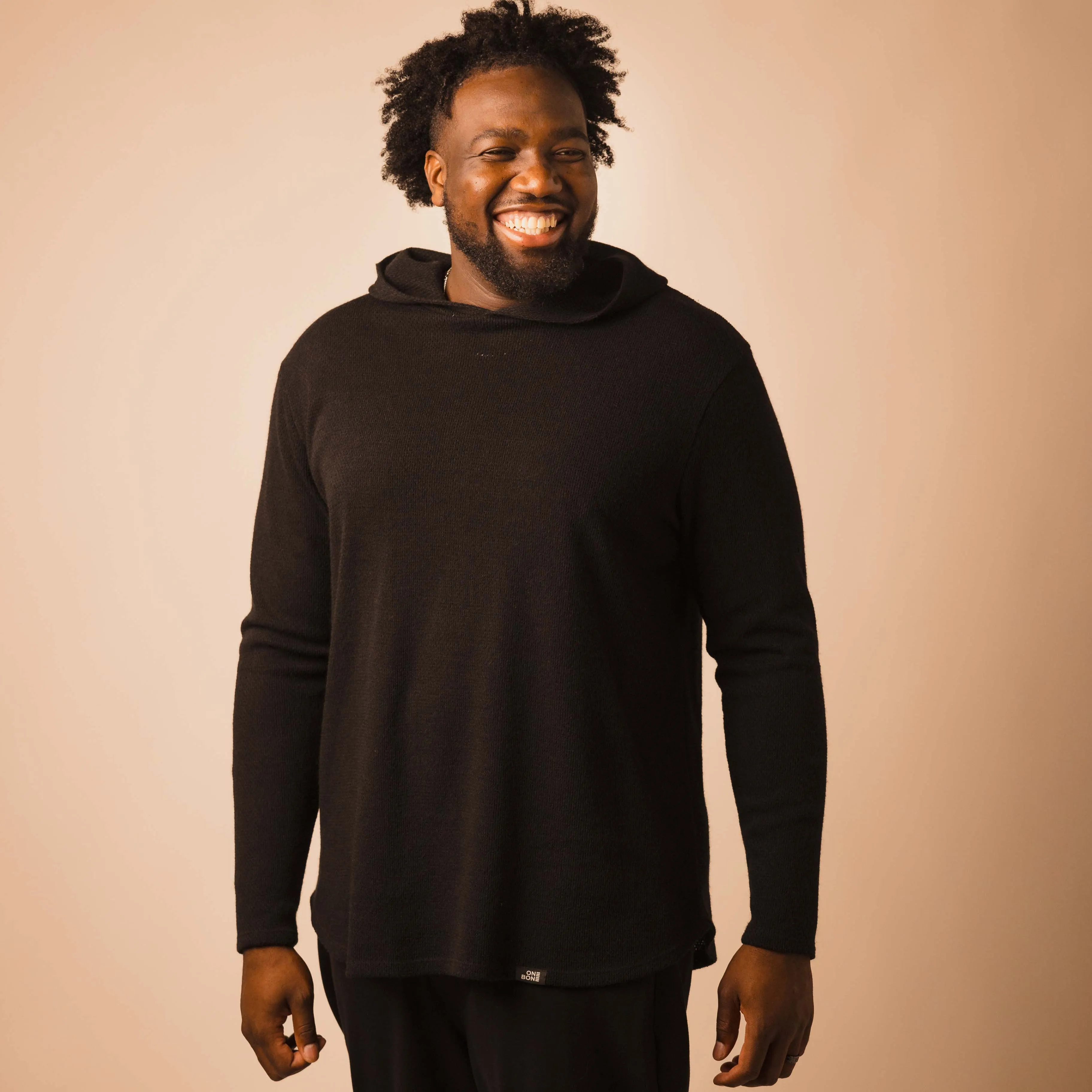 Knit Hoodie - Black sold by One Bone