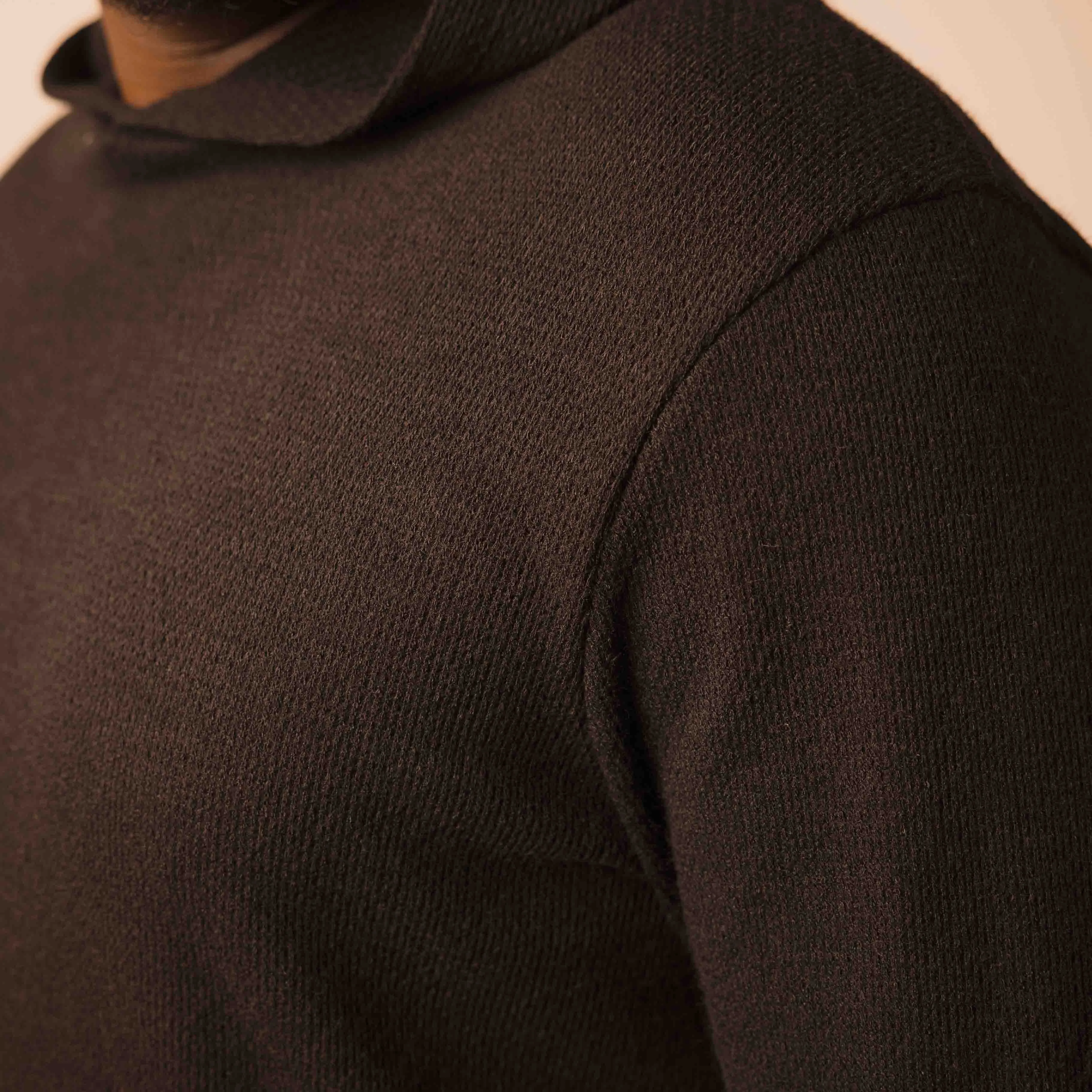 Knit Hoodie - Black sold by One Bone product image thumbnail 2