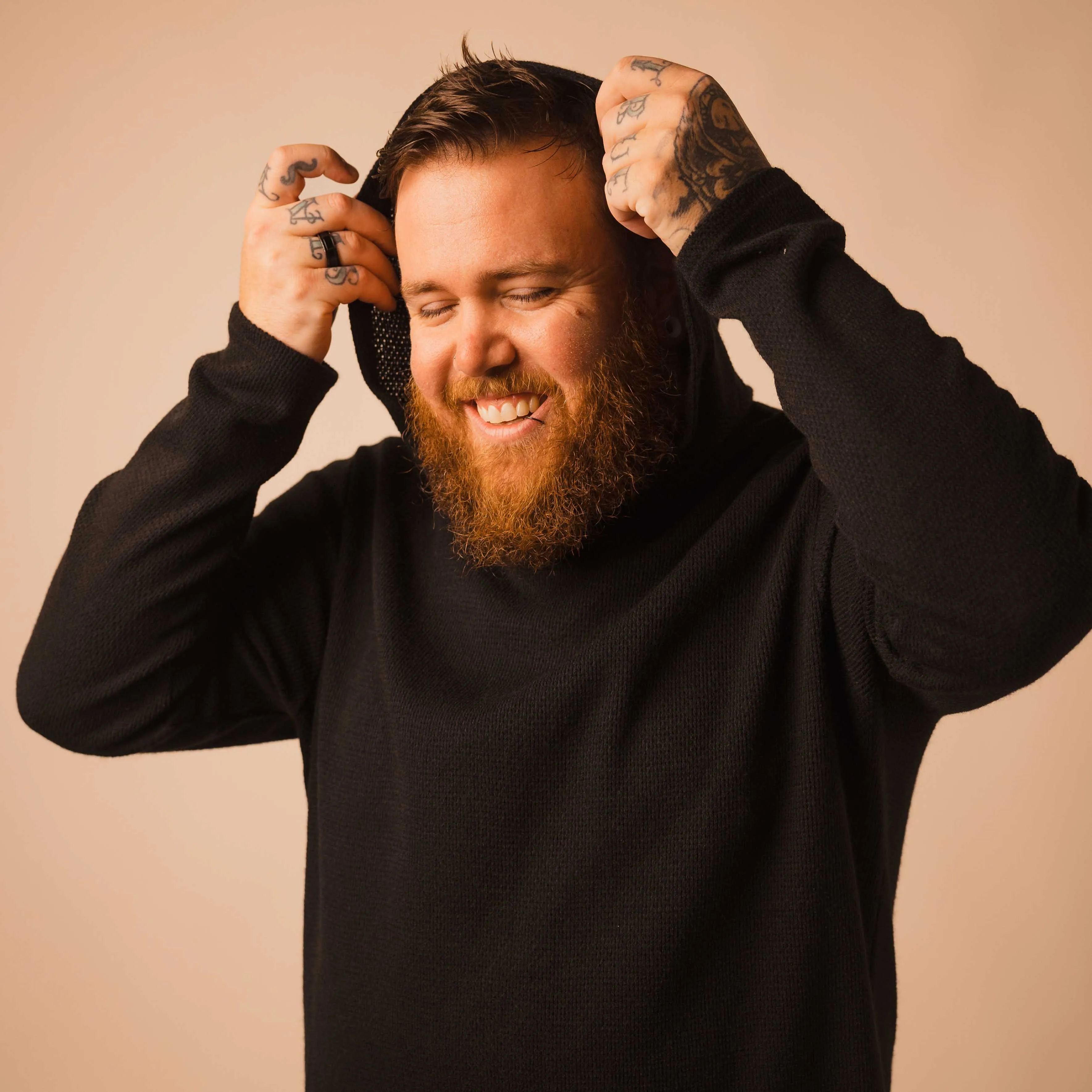 Knit Hoodie - Black sold by One Bone product image thumbnail 5