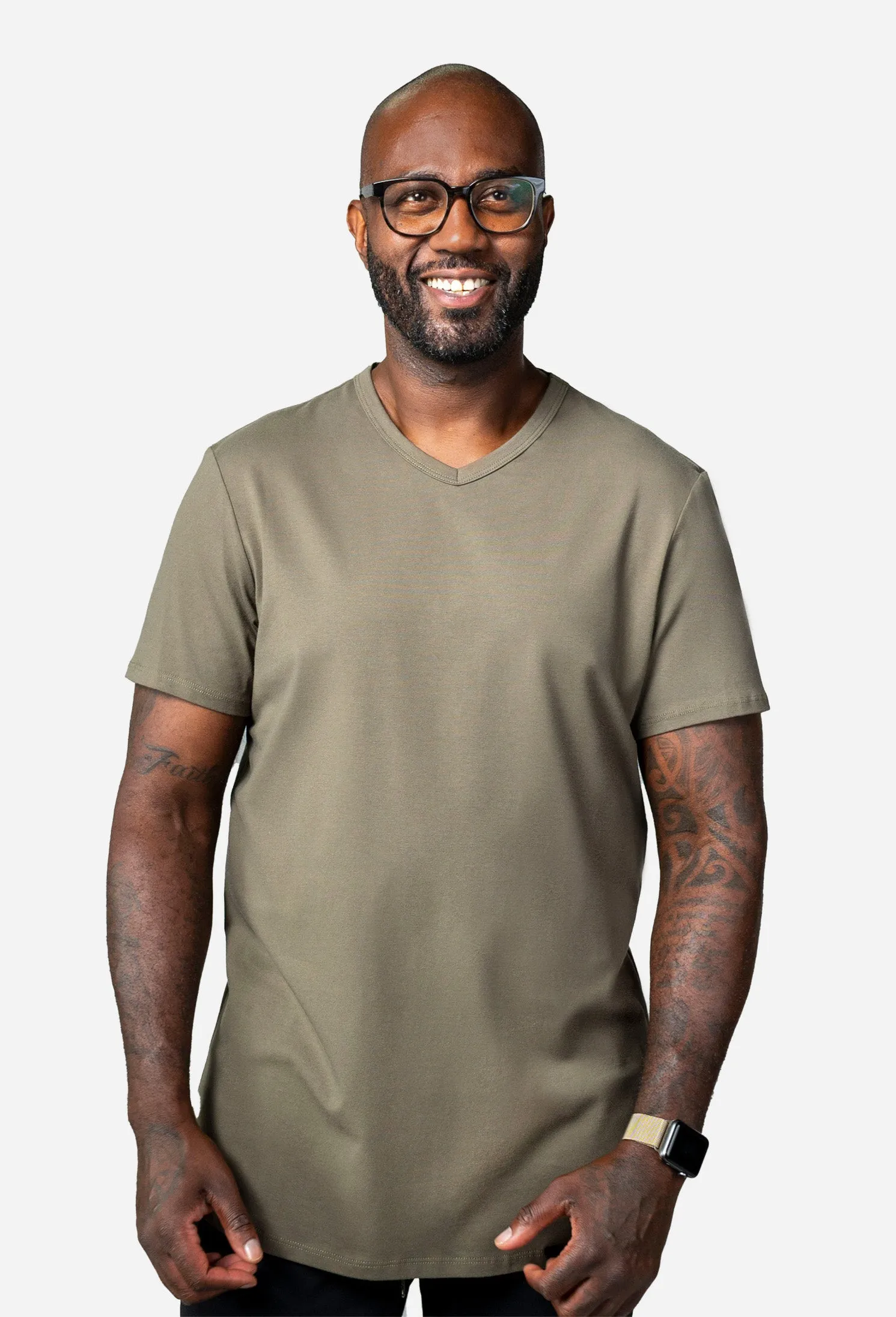 V-Neck - Covert Green sold by One Bone