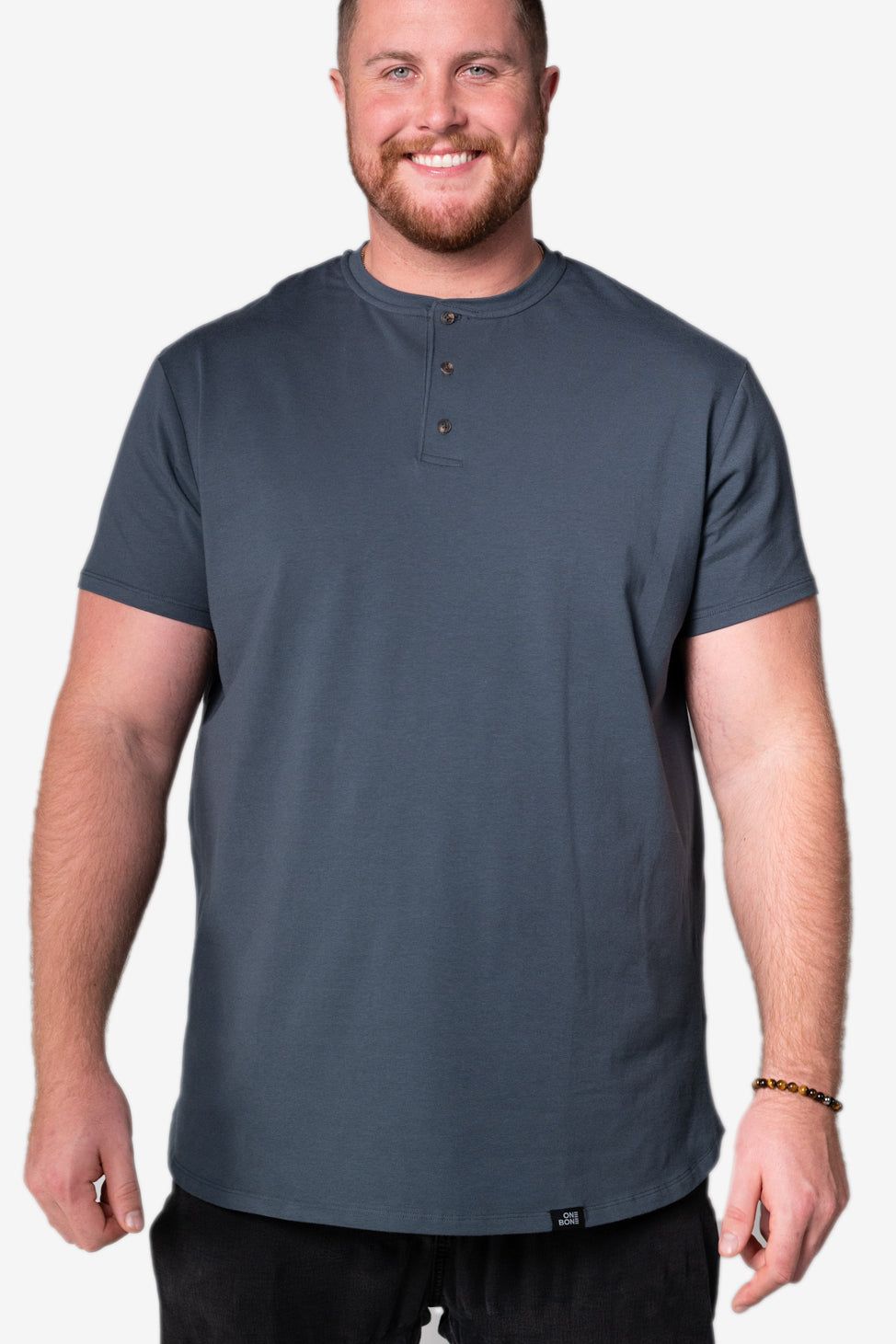 Henley - Stone Blue sold by One Bone product image thumbnail 2