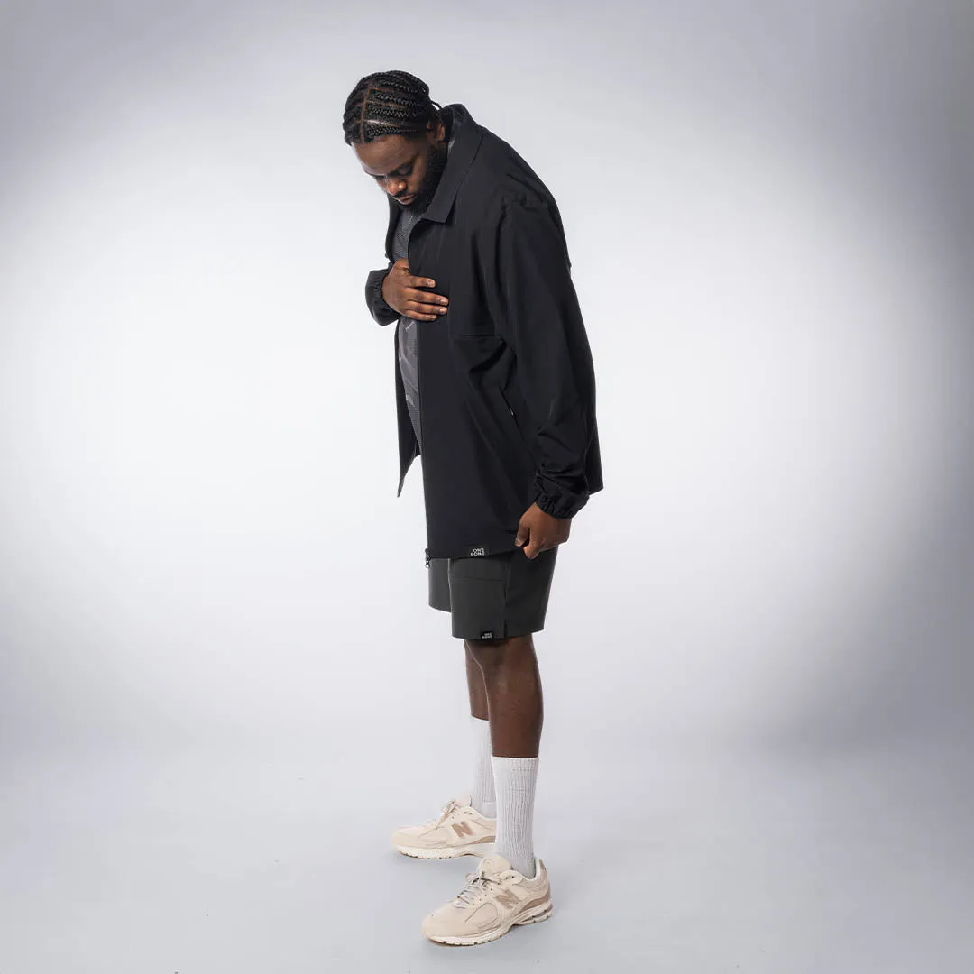 Full Zip Lightweight Coaches Jacket - Black sold by One Bone product image thumbnail 3