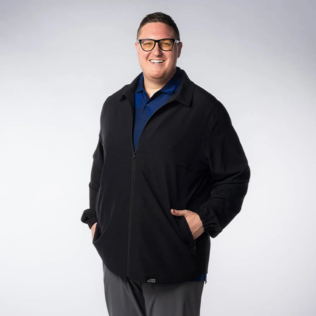 Full Zip Lightweight Coaches Jacket - Black sold by One Bone