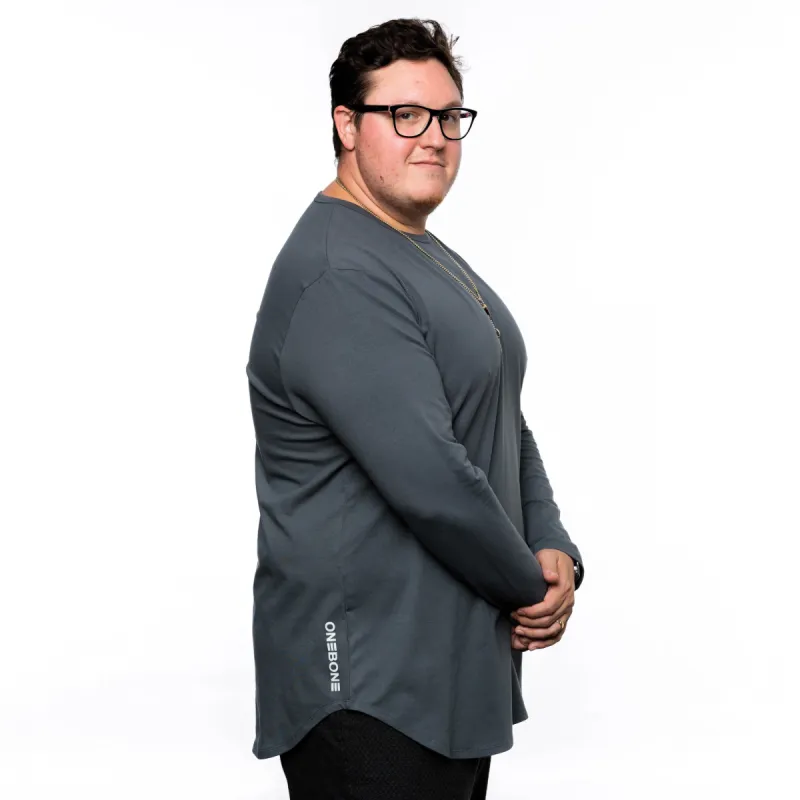 L/S ONE BONE Scoop - Castle Grey sold by One Bone