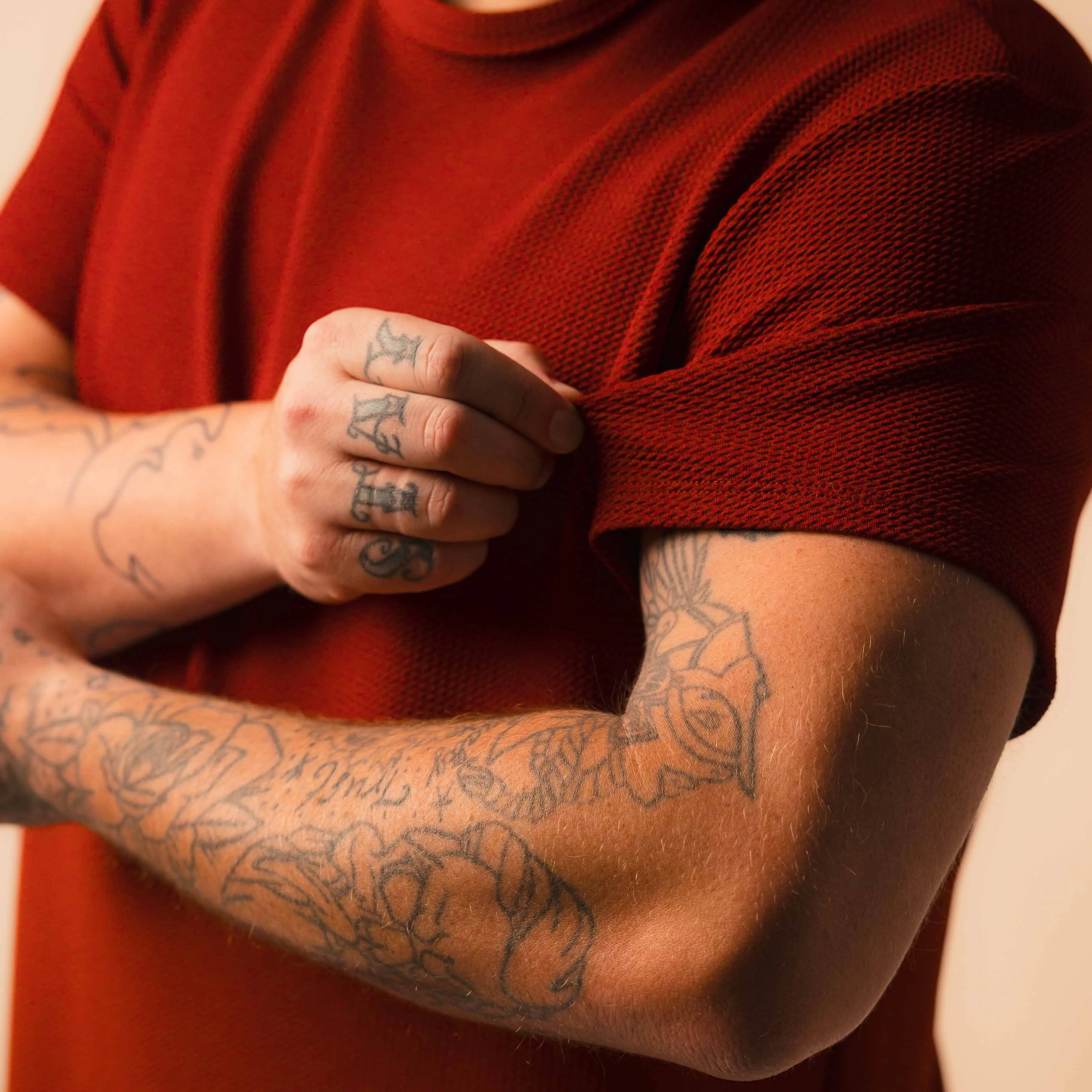 Bullet Tee - Merlot sold by One Bone product image thumbnail 4