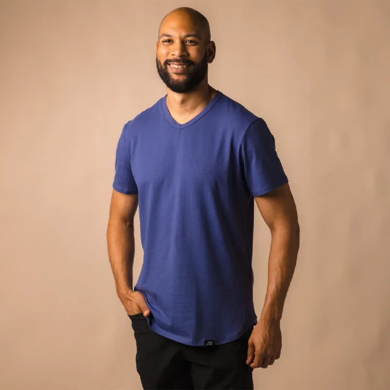 V-Neck - Twilight Blue made by One Bone