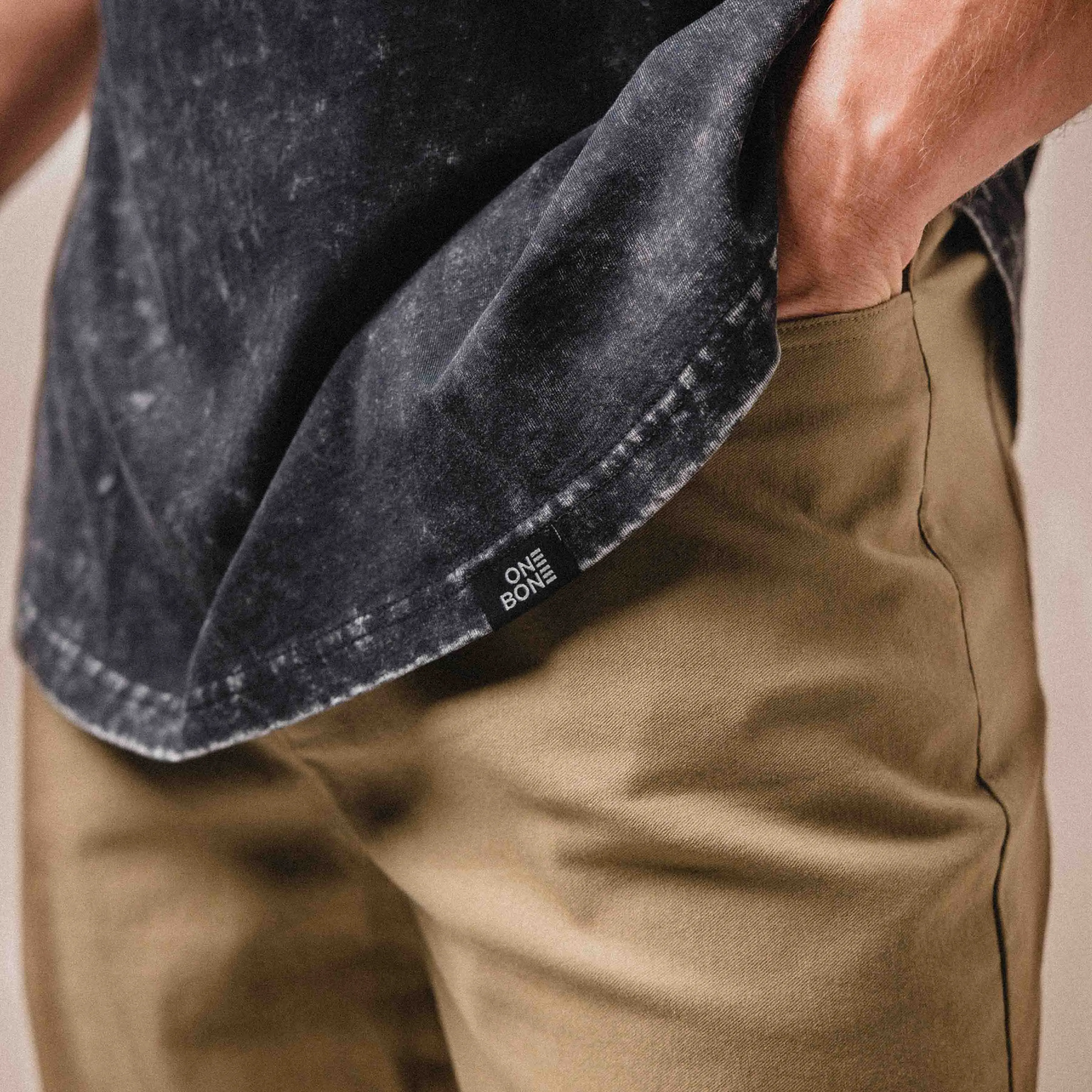 Stone Wash Tee - Black Marble sold by One Bone product image thumbnail 5