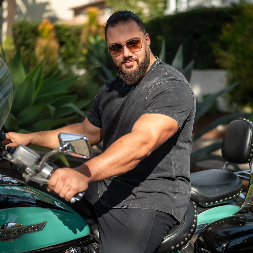 Stone Wash Tee - Black Marble sold by One Bone