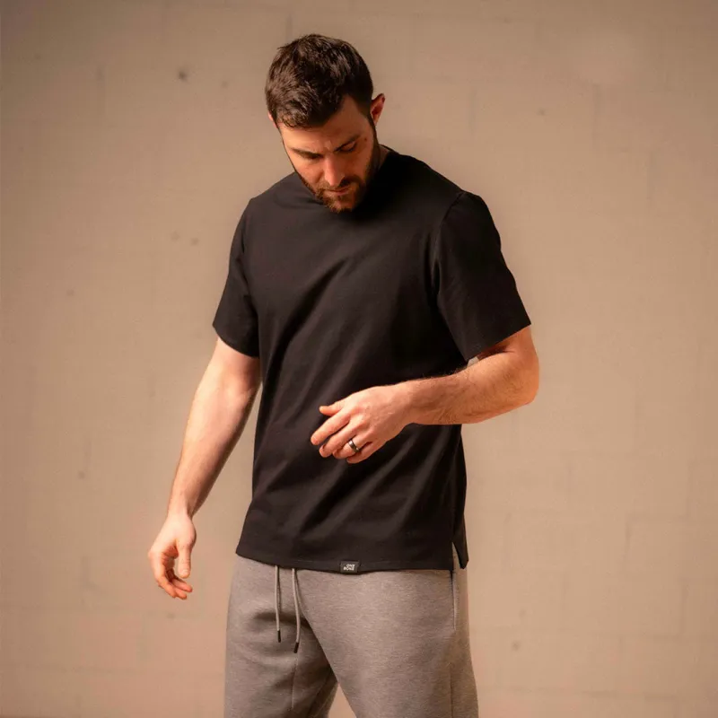 Split Hem Cotton 95/5 - Black sold by One Bone