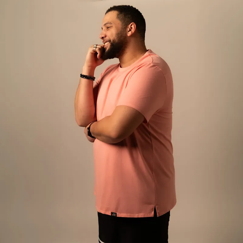 Split Hem Cotton 95/5 - Peaches n Cream sold by One Bone