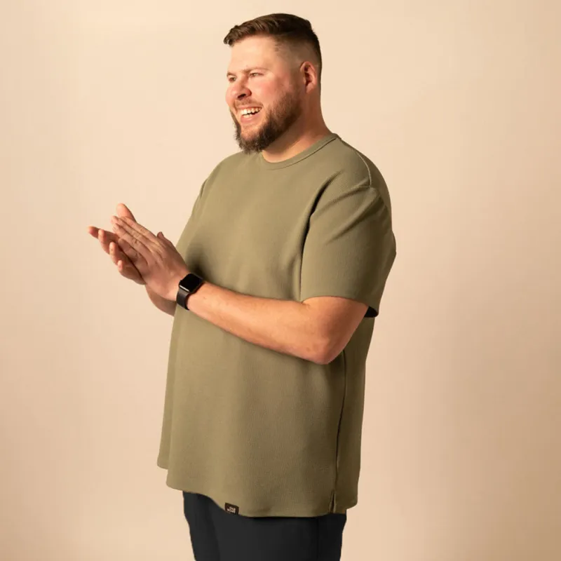 Split Hem Bullet Tee - Eucalyptus sold by One Bone