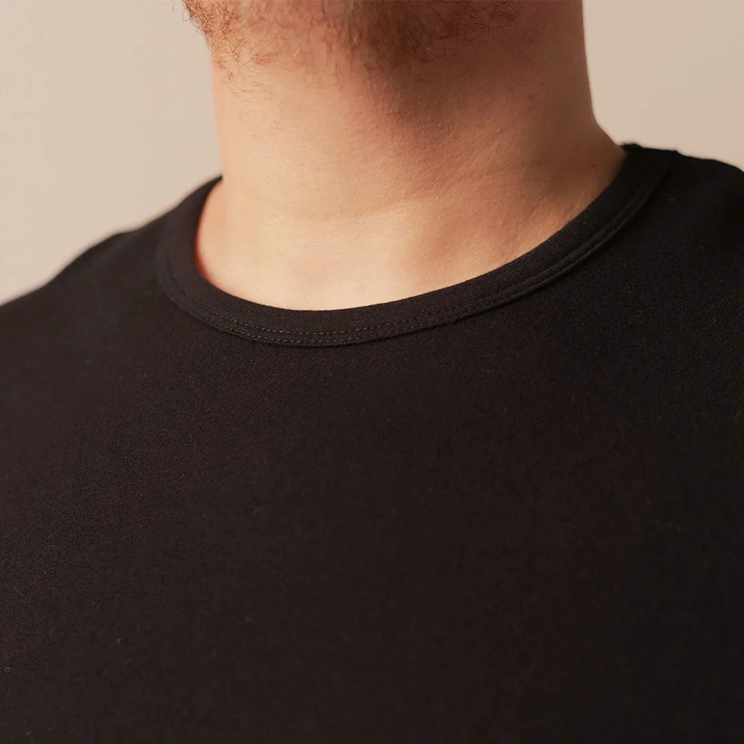 Split Hem French Terry Tee - Black sold by One Bone product image thumbnail 2