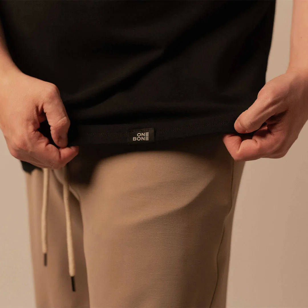 Split Hem French Terry Tee - Black sold by One Bone product image thumbnail 4