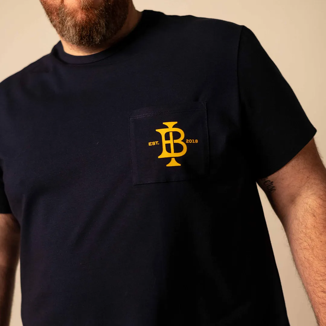 Owner's Club Pocket Tee - Navy sold by One Bone