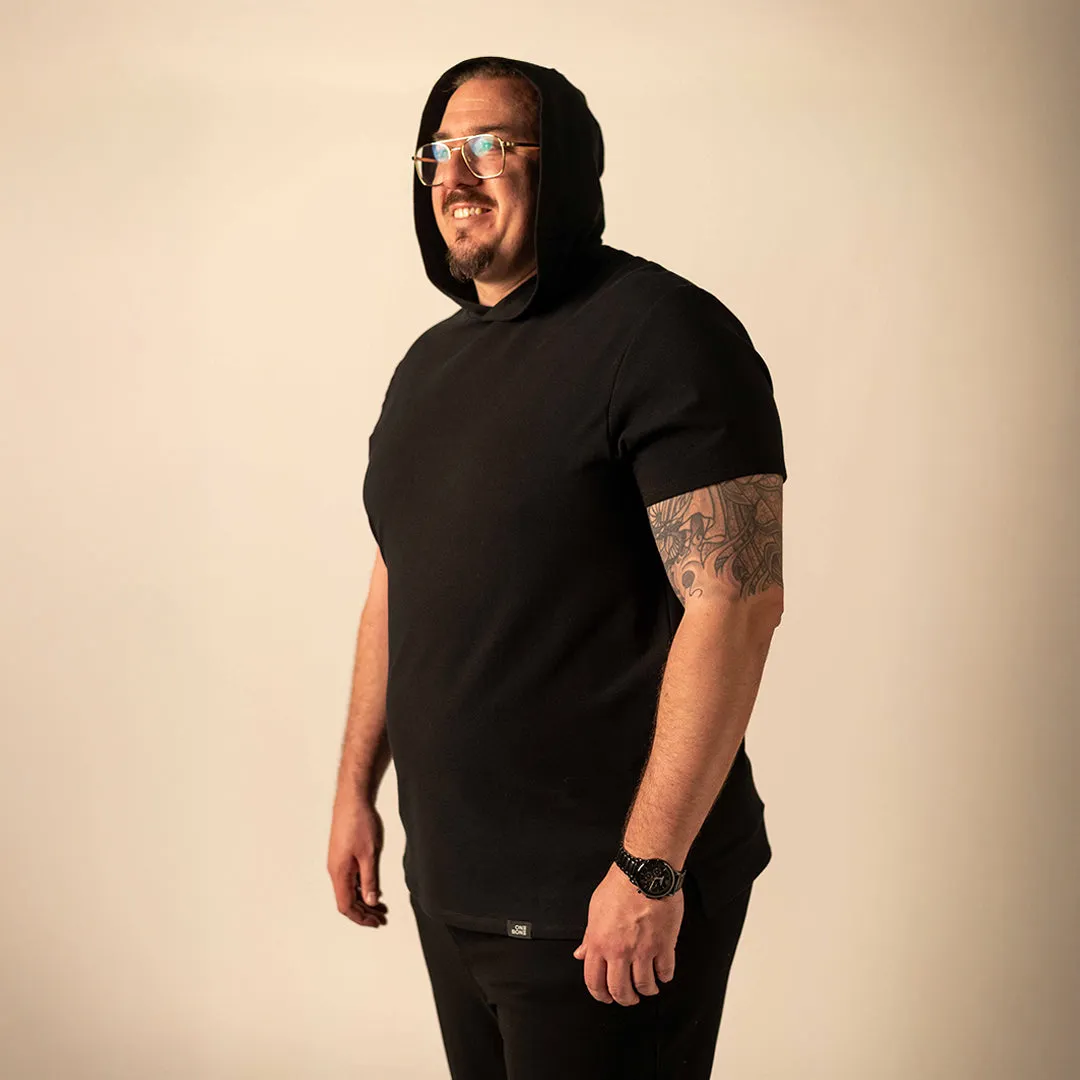 Short Sleeve Hoodie - Black sold by One Bone product image thumbnail 2
