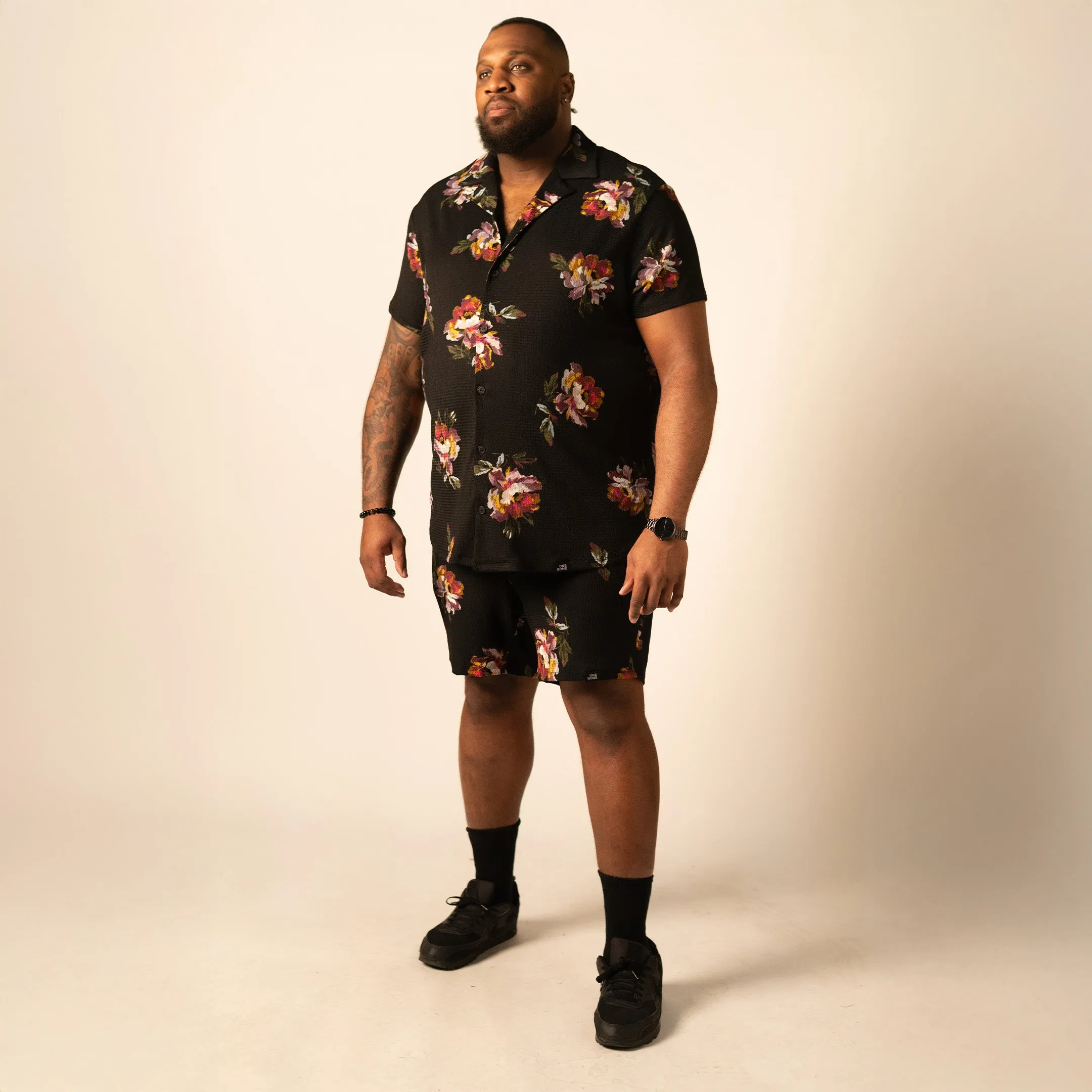 Floral Yacht Short - Black sold by One Bone product image thumbnail 5