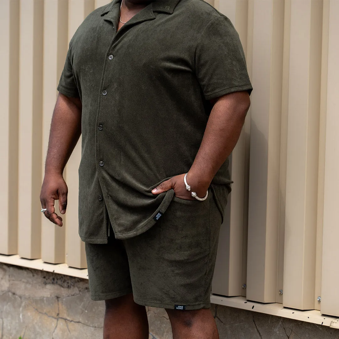 Terry Cloth Yacht Short - Army Geen sold by One Bone product image thumbnail 4