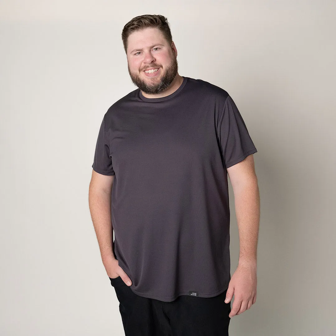 Split Hem Everywear Tee - Dark Grey sold by One Bone product image thumbnail 4