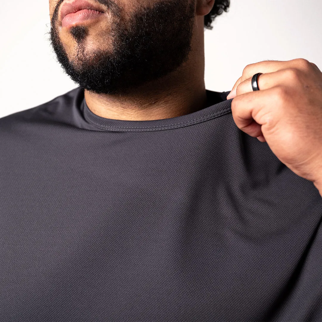 Split Hem Everywear Tee - Dark Grey sold by One Bone product image thumbnail 5