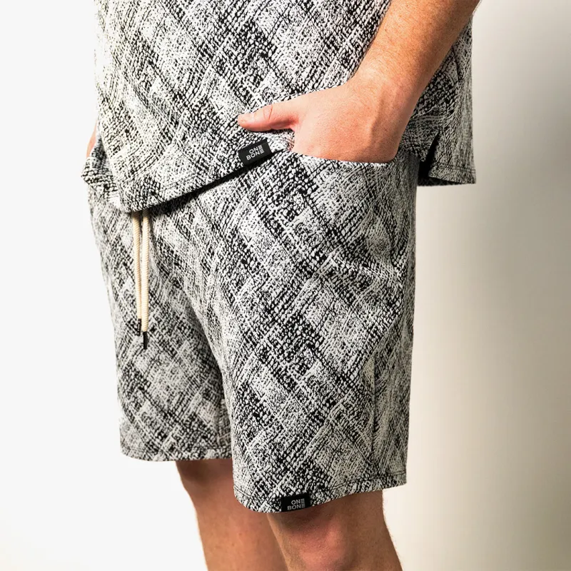 Jacquard Printed Shorts - Static sold by One Bone