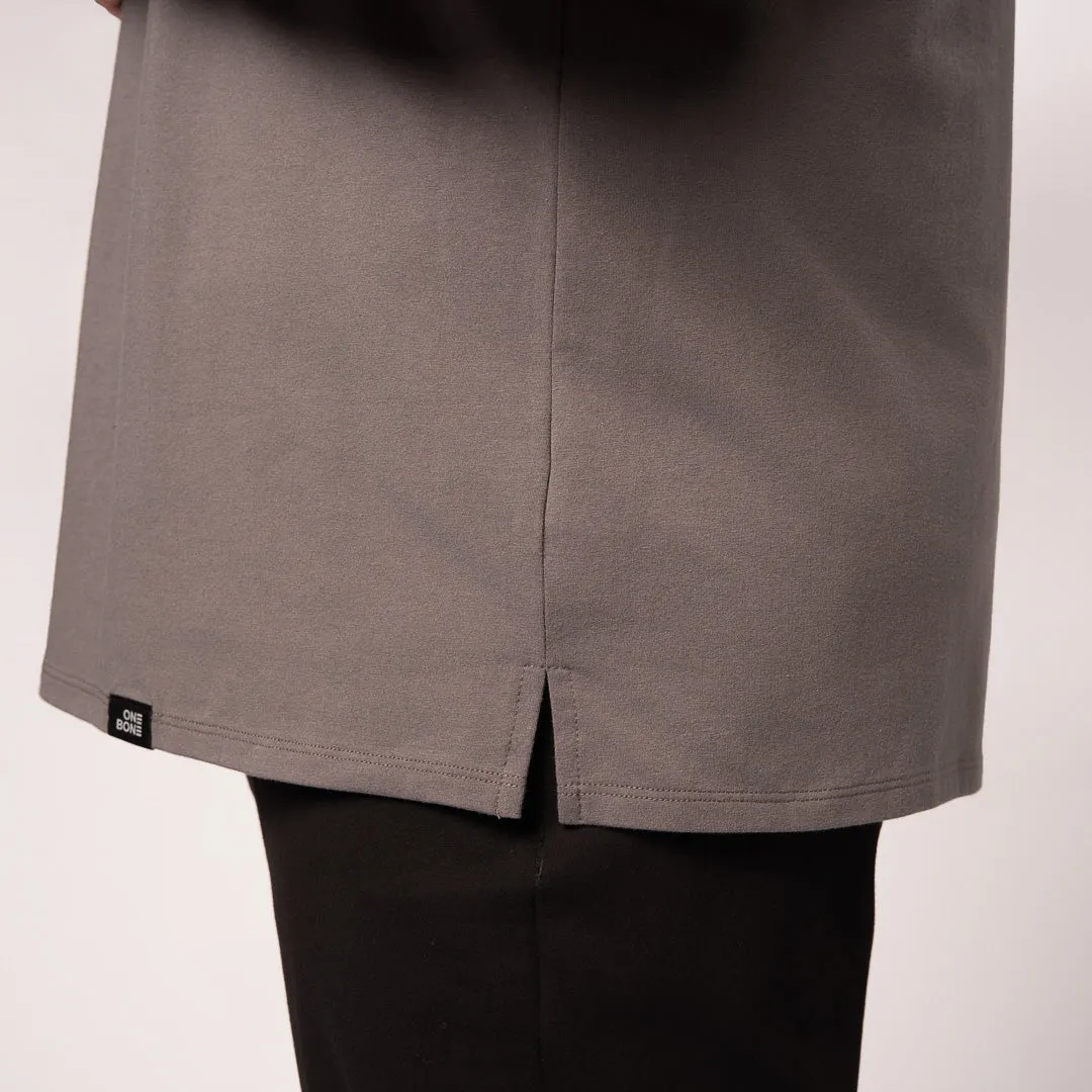 Split Hem Cotton 95/5 - Midnight Grey sold by One Bone product image thumbnail 2