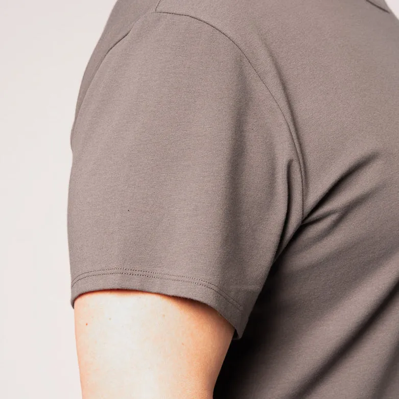 Split Hem Cotton 95/5 - Midnight Grey sold by One Bone product image thumbnail 4