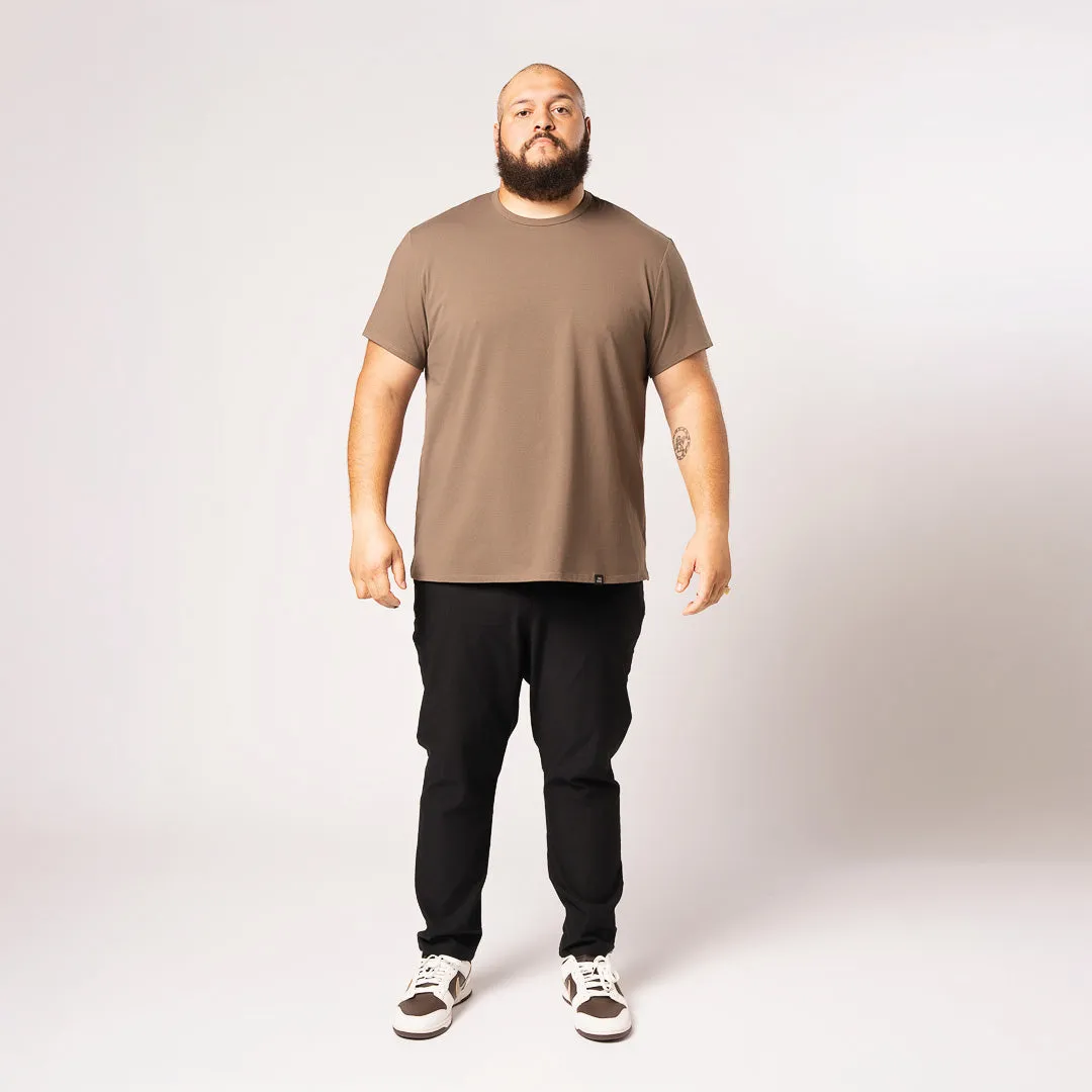 Split Hem Cotton 95/5 - Brick Brown sold by One Bone product image thumbnail 3