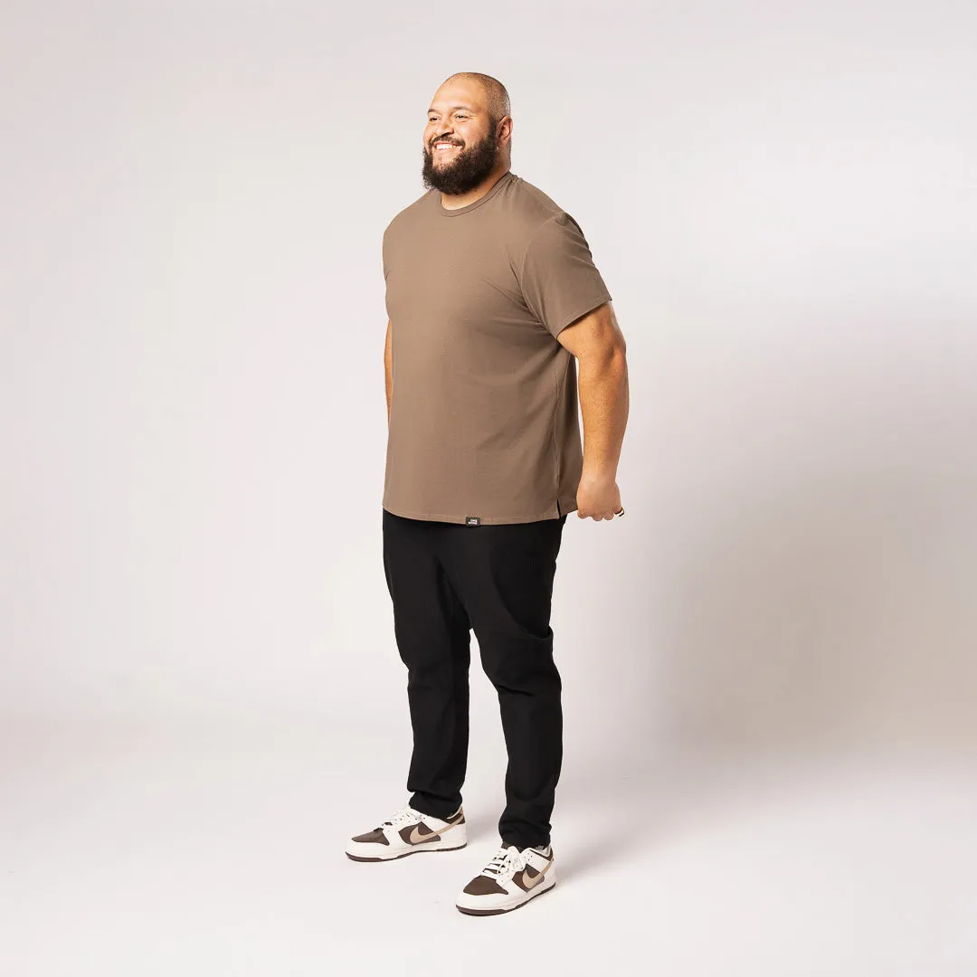 Split Hem Cotton 95/5 - Brick Brown sold by One Bone product image thumbnail 5