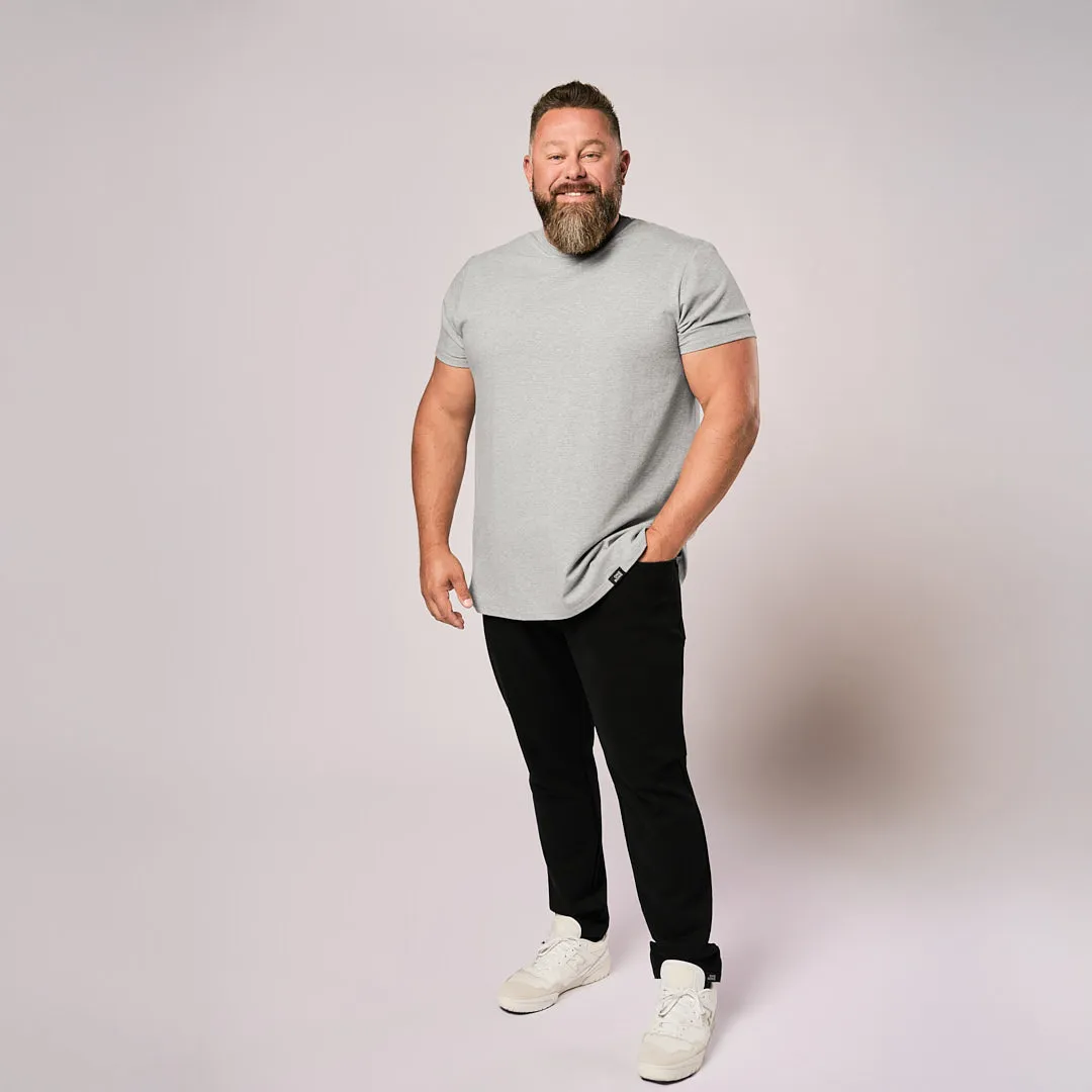 Split Hem Cotton 95/5 - Grey Mix sold by One Bone product image thumbnail 3