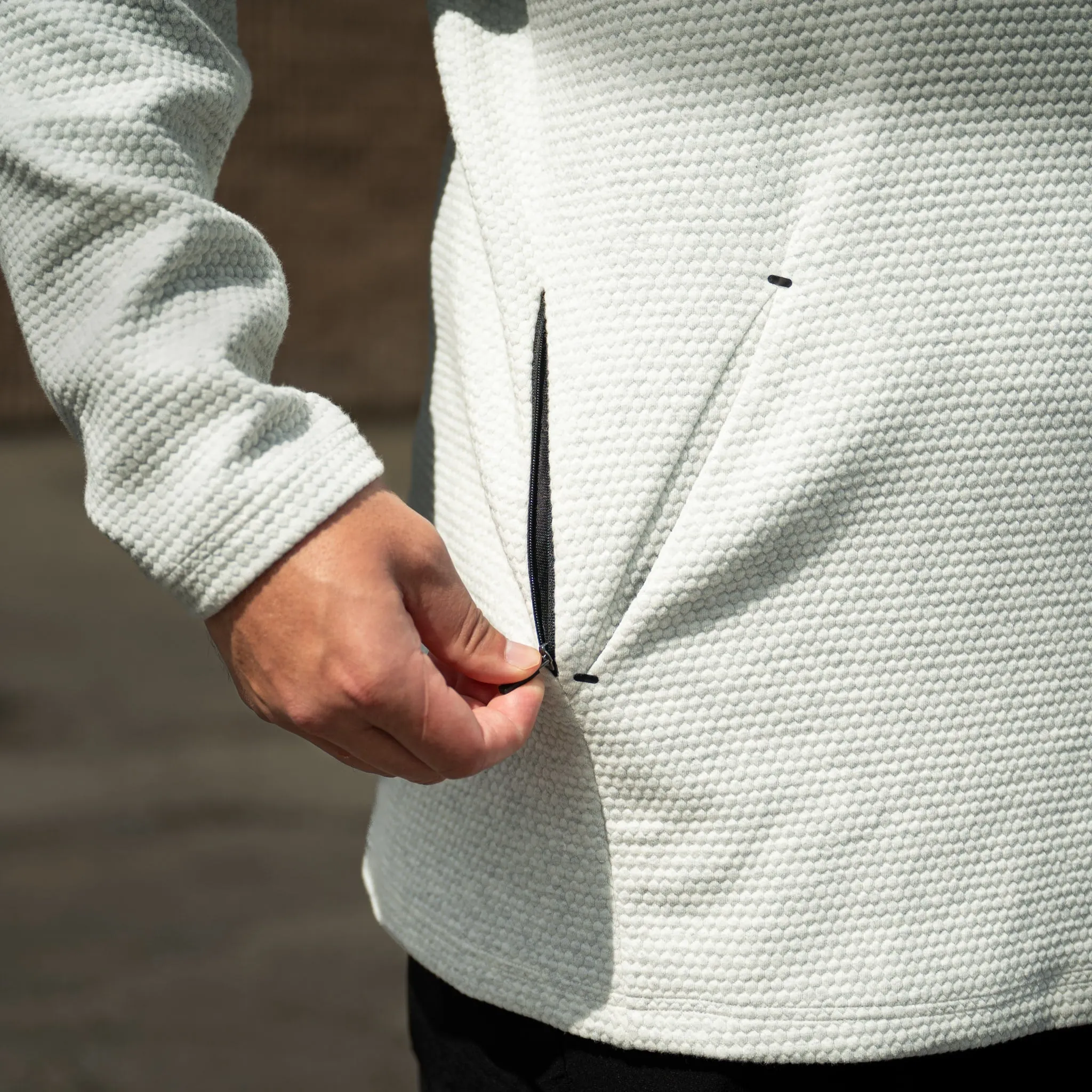 Honeycomb Crewneck Sweater - Chalk sold by One Bone product image thumbnail 2