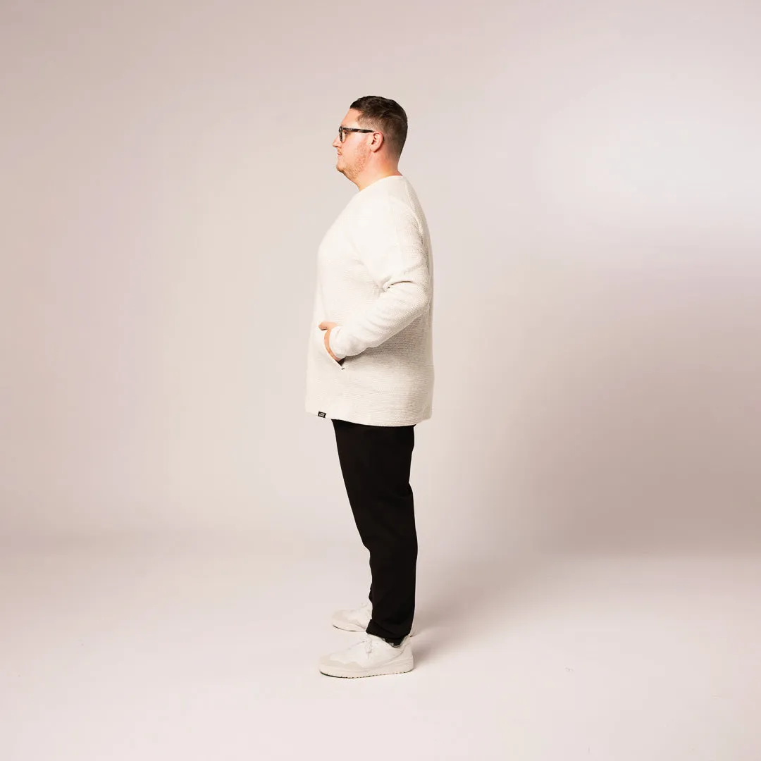 Honeycomb Crewneck Sweater - Chalk sold by One Bone product image thumbnail 5