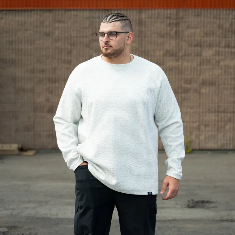 Honeycomb Crewneck Sweater - Chalk sold by One Bone