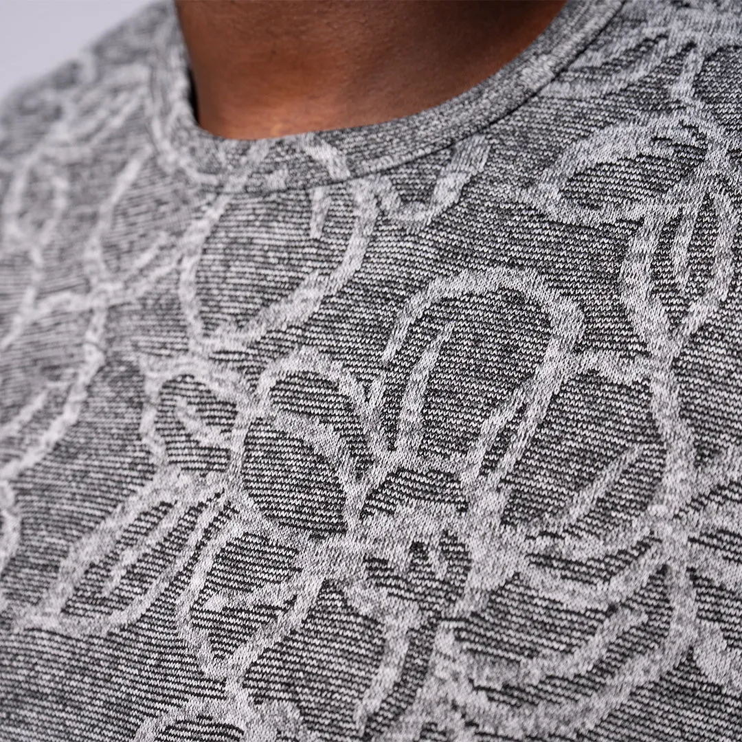 Jacquard Tee - Grey Floral sold by One Bone product image thumbnail 2