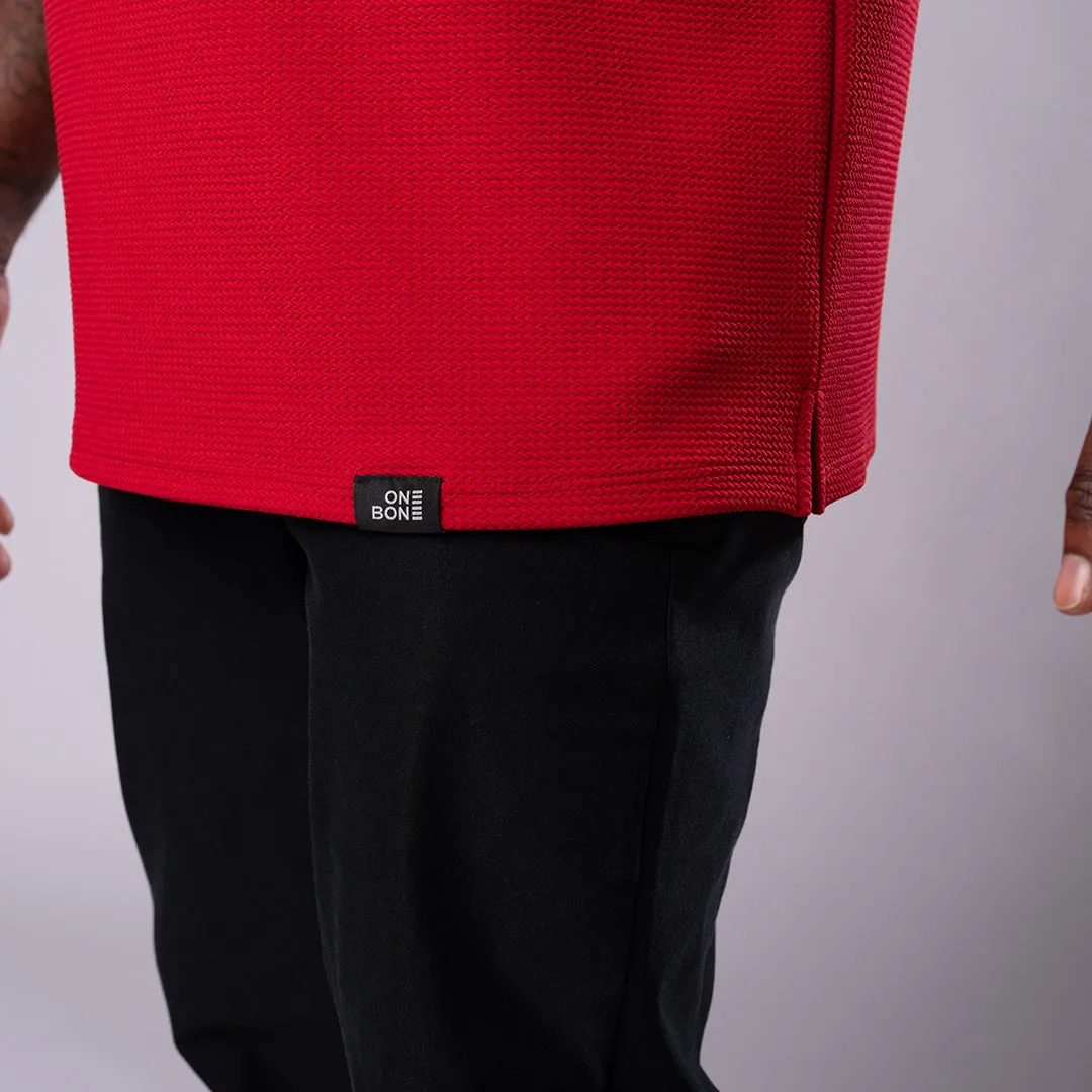 Split Hem Bullet Tee - Red sold by One Bone product image thumbnail 4