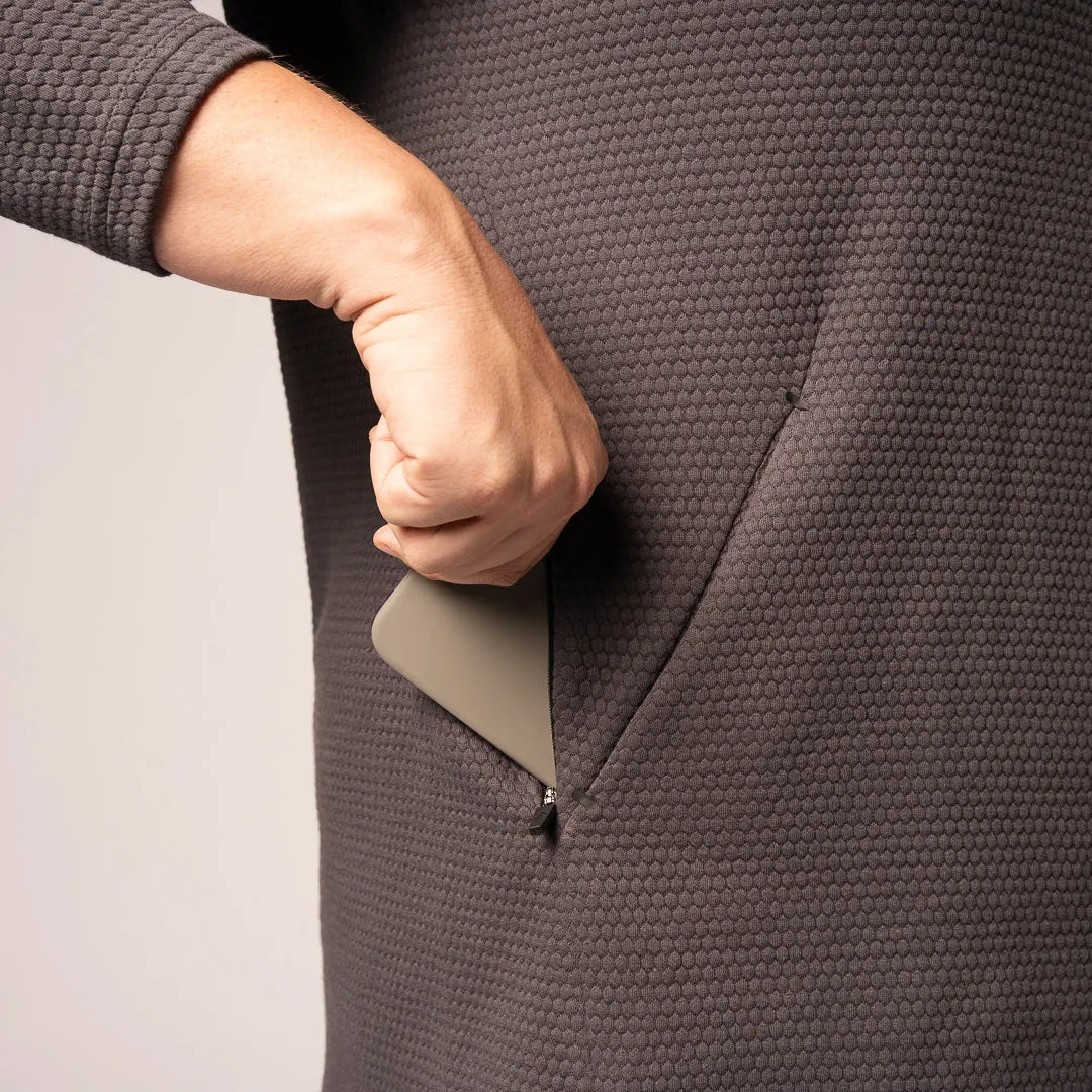 Honeycomb Crewneck Sweater - Stone Grey sold by One Bone product image thumbnail 4