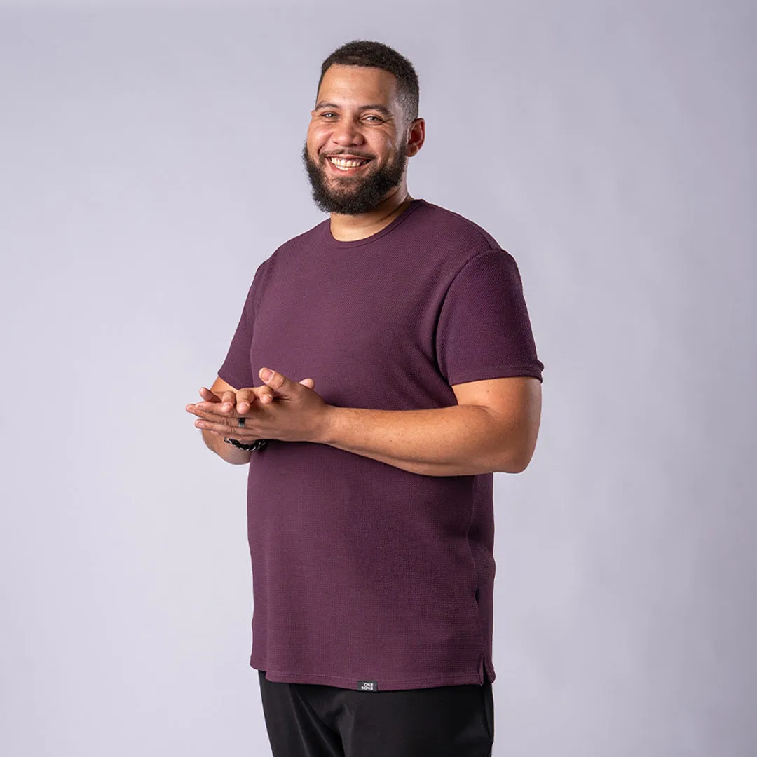 Split Hem Bullet Tee - Dark Purple sold by One Bone