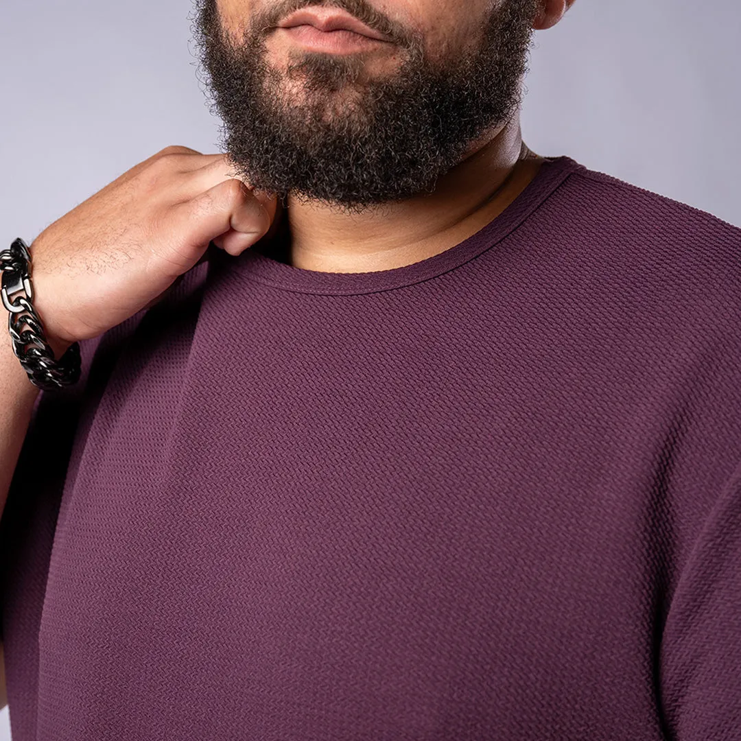Split Hem Bullet Tee - Dark Purple sold by One Bone product image thumbnail 2