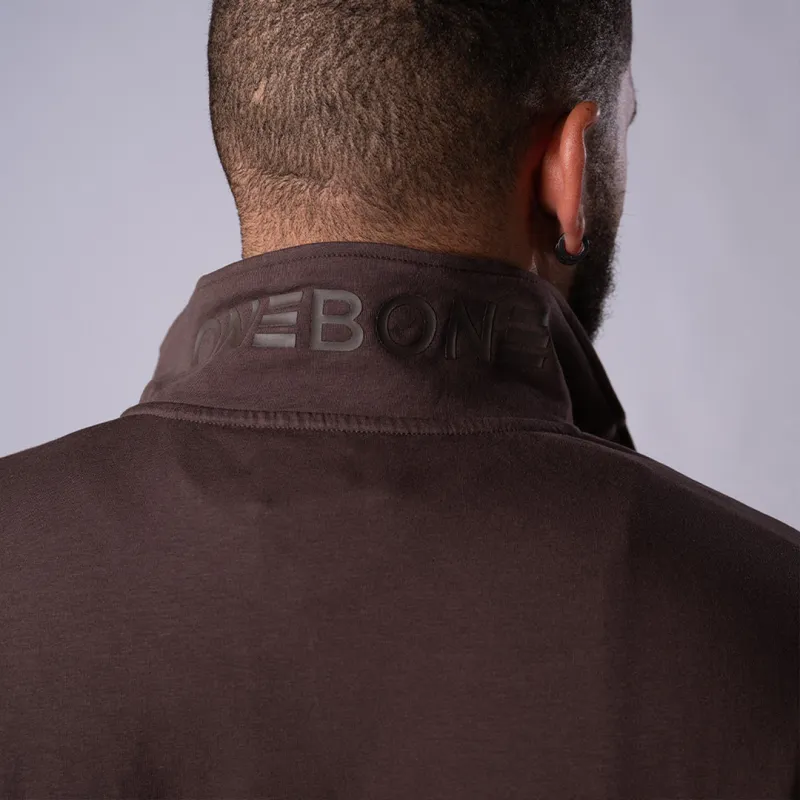 French Terry Quarter Zip - Coffee sold by One Bone